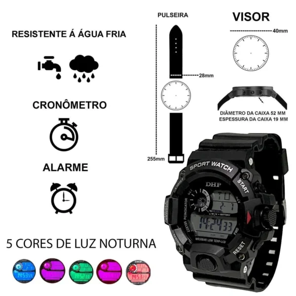Relógio Digital DHP Voyager Original - Imagem 16
